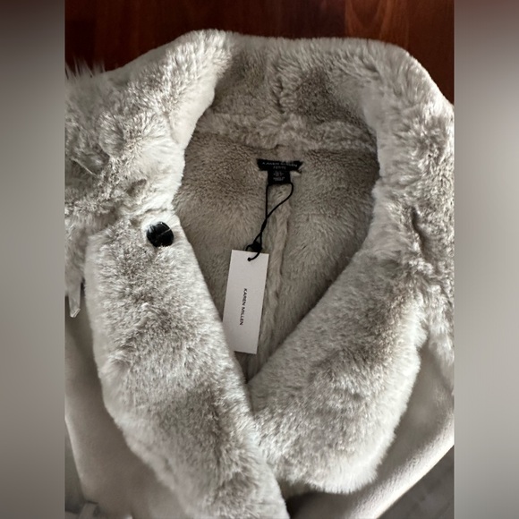 Karen Millen long line shearling coat - Picture 10 of 16